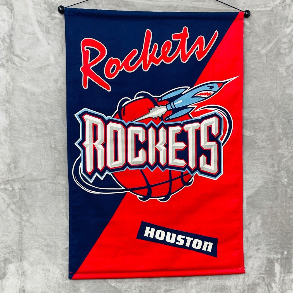 Houston Rockets Wall Banner Red Blue NBA Basketball Cushion Craft Good
